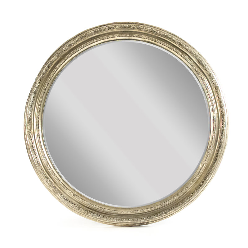 Keges Round Metal Wall Mirror
