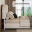 Lit plateforme tapissier avec tête de lit Boucle, base de lit Cloud, coins arrondis doux-558553786-558553783