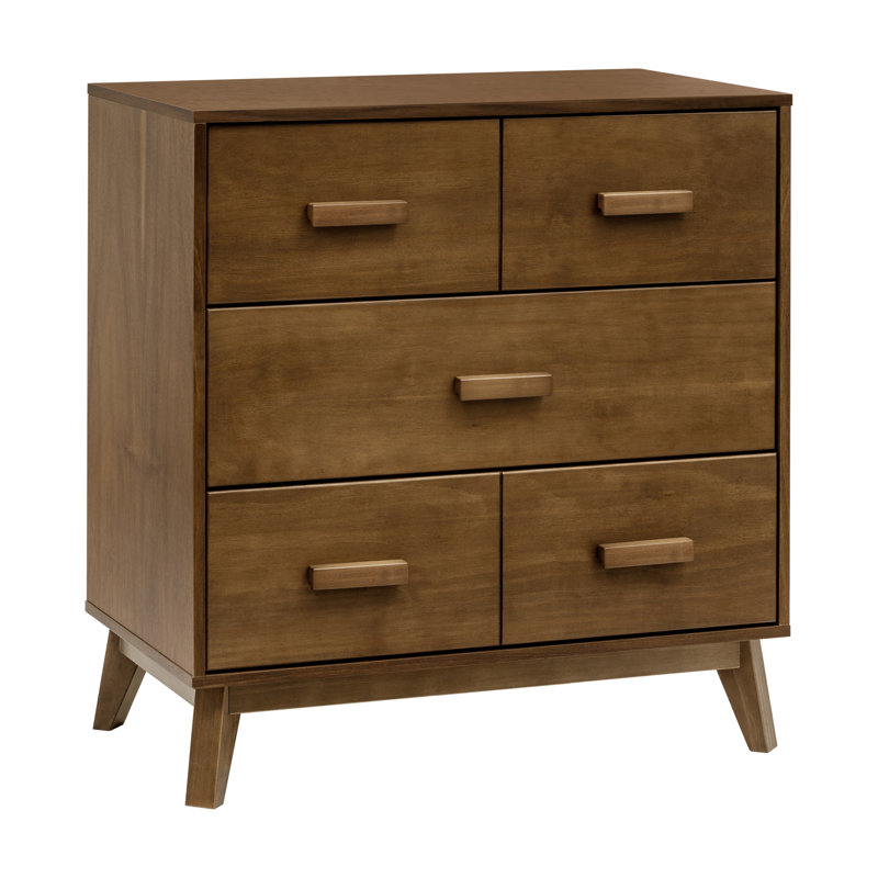 Scoot 3 Drawer Changing Table, Natural Walnut
