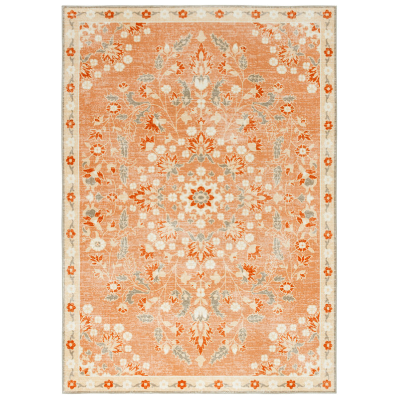 Tapis floral performance lavable en machine MSRW 184, Rectangle 9 pi x 12 pi