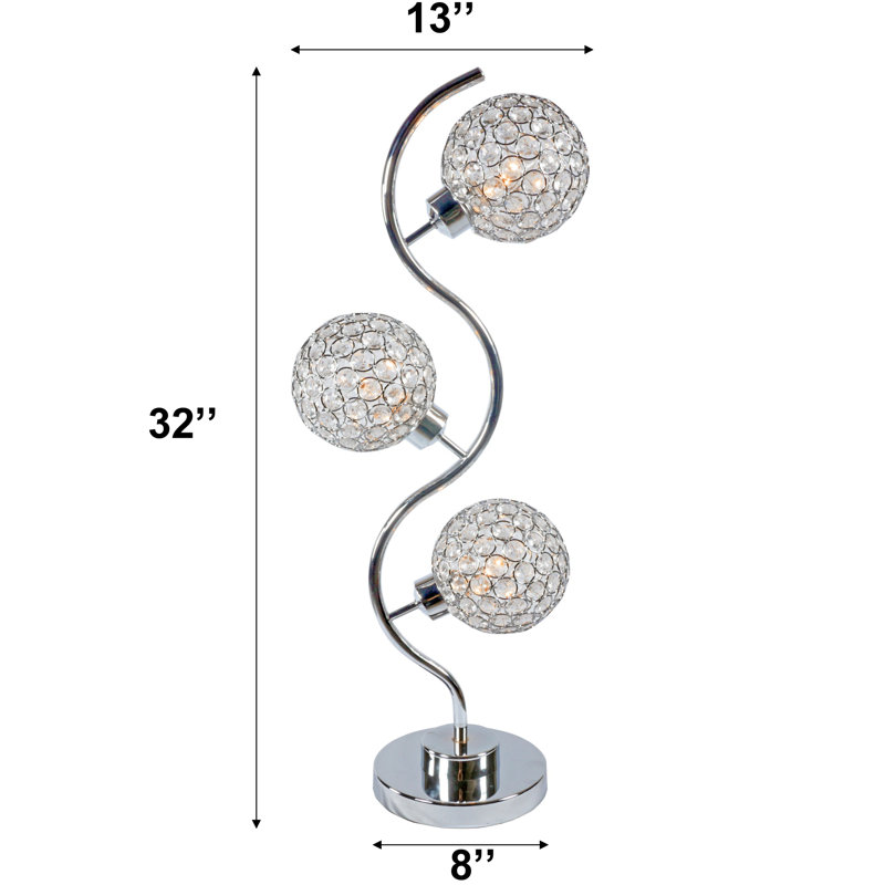 Lampe de table en cristal Elegant