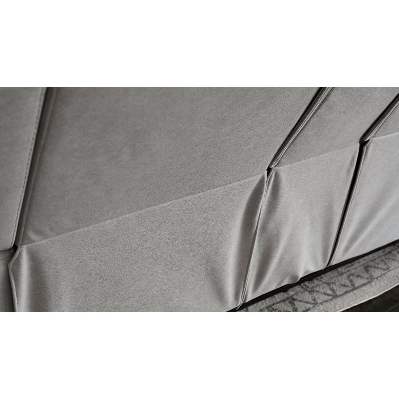 Arlynn Square Arm Reclining Loveseat, Gris clair