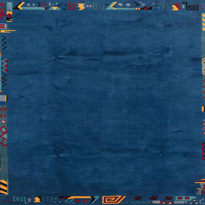 Abstract Indoor Rug, Square 7'