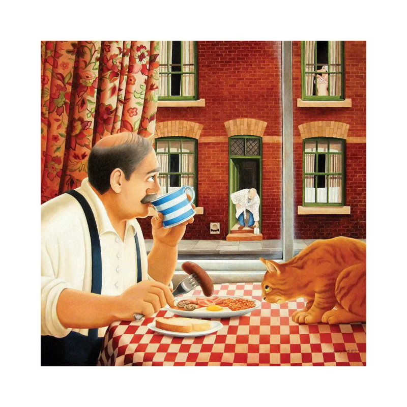 Arthur's Morning by Vicky Mount - Painting on Canvas, Wrapped Canvas, 45.72cm H x 45.72cm W x 3.81cm D