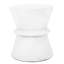 Table d'appoint en béton léger, design élégant et d'extérieur élégant, blanc antique, l 15,88 po x P 15,88 po, H 18,33 po, aucune table de béton requise. Assemblage moderne. Compléments de décor