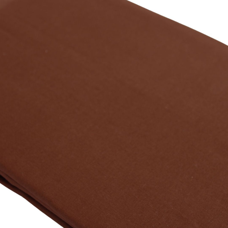 Rikesh Cotton Blend Standard Flat Sheet, Dark Brown