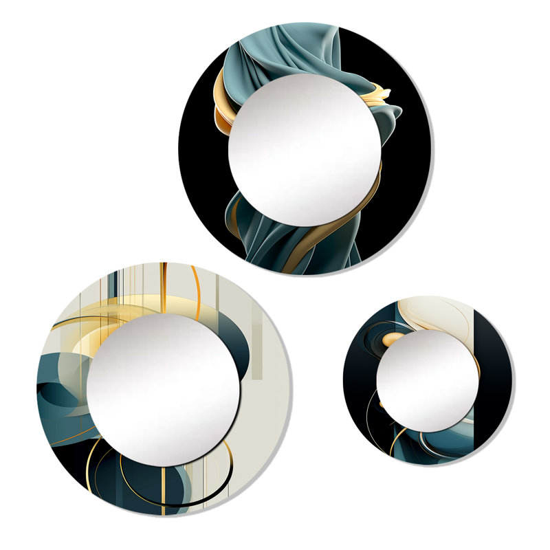 Hartleton Metal Round Mirror