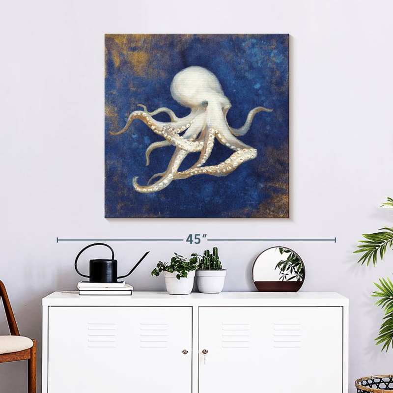 Brampt Treasures From The Sea Indigo II, H 30 po x l 30 po