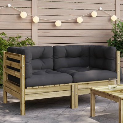 Shelli 126cm Wide Outdoor Rectangle Loveseat with Cushions