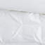 Édredon 7 pièces pour très grand lit - blanc avec détails: 1 édredon, 2 taies décoratives, 3 coussins décoratifs, jupe de lit, lavable, délice, coussins décoratifs de conception magnifique et froissé-121400202-121400208
