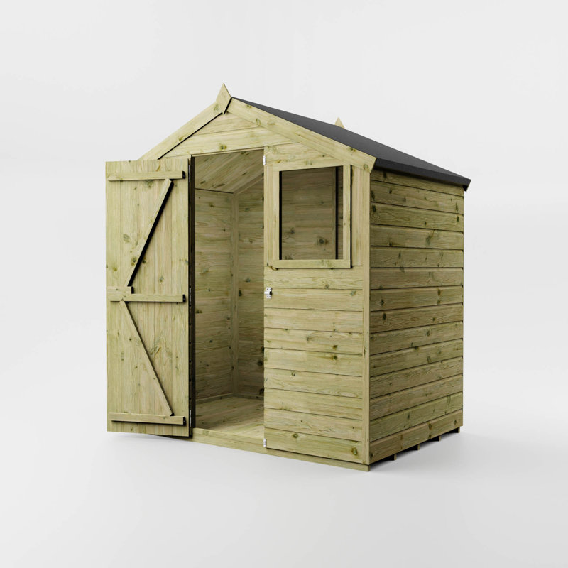 Mercia 4 x 6ft Shiplap Apex Shed, No