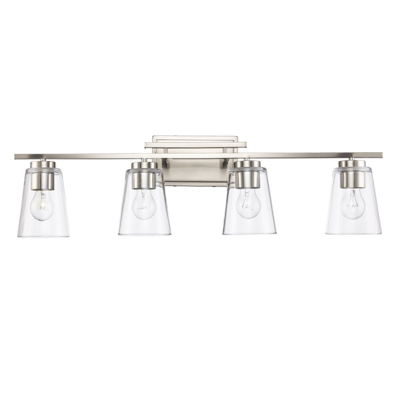 Brougham 4 - Light Dimmable Chandelier, Brushed Nickel