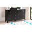 Commode 6 tiroirs avec boutons ronds