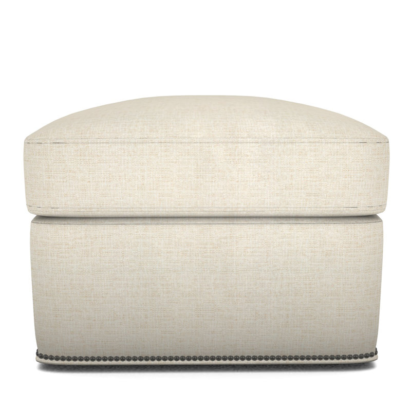 McKinley Ottoman, Tuck Linen