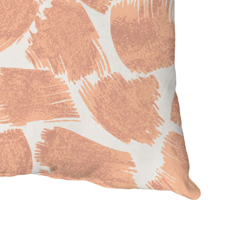  Housse et insert de coussin d'extérieur carré en coton, Orangé