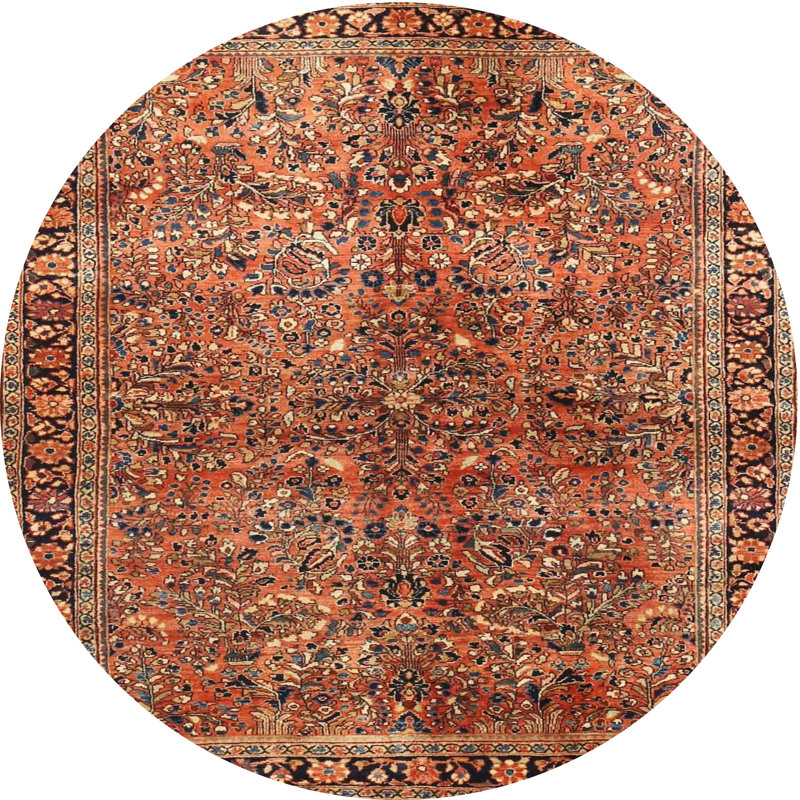 Chelsen Oriental Indoor Rug, Round 8'