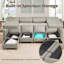 Canapé modulaire rembourré 6 pièces 6 pièces-411684230-411684229