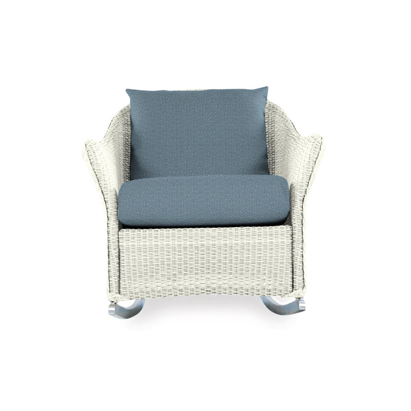 Weekend Retreat Outdoor Rocker Chair, Demo Oatmeal, Ivory