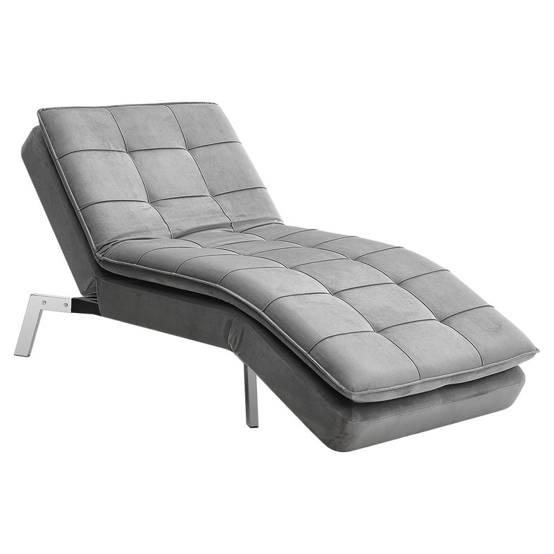 Aaronette Velvet Chaise Lounge