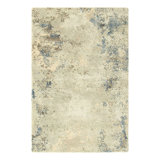 Rug & Kilim’S Gift-Size Abstract Rug In Cream And Blue All Over Pattern