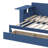 Wooden Queen-Size Daybed With Built-In Storage Drawers, Removable Desk, And Hydraulic Side Table-718762227-718762231