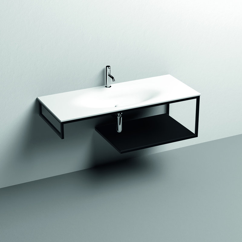 Louise 48'' W Single Vanity, Glossy White, Glossy White