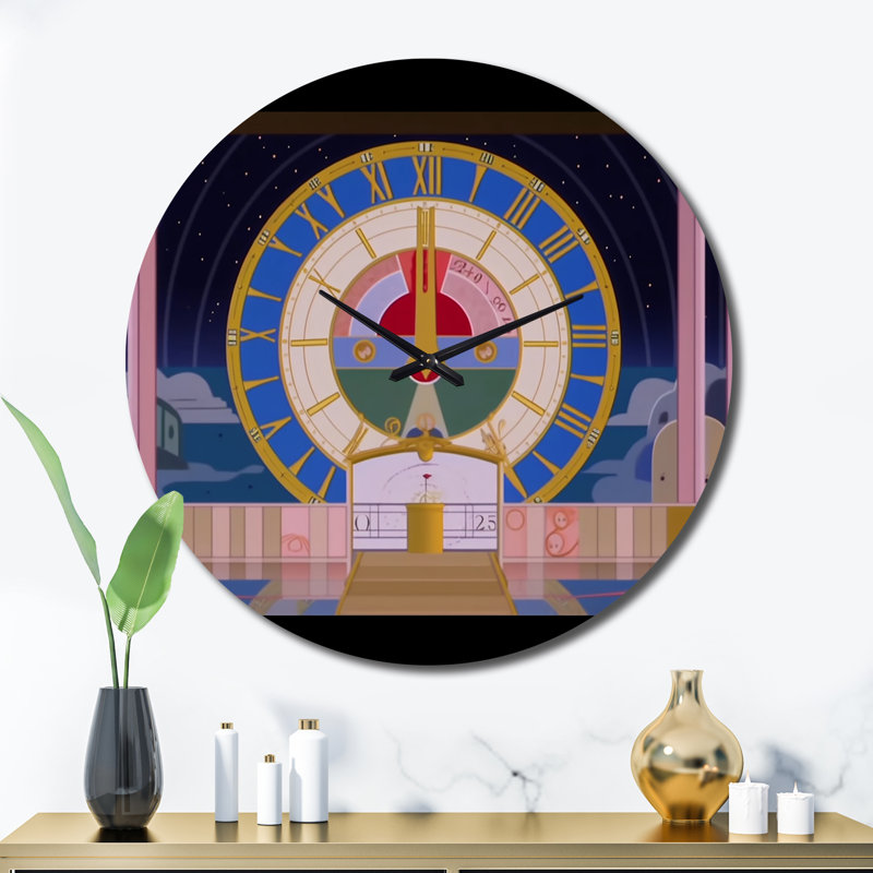 Horloge murale géométrique, Très grand