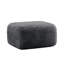 Repose-pieds en tissu moelleux gris foncé-794274920