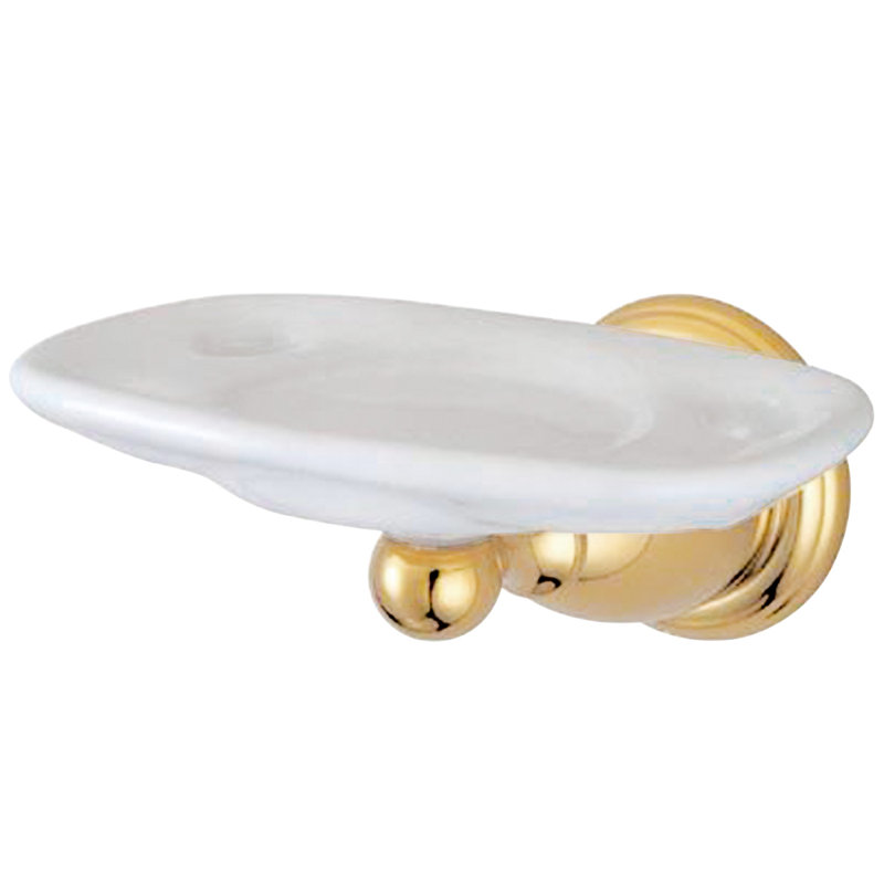 Kingston Brass Heritage Toothbrush and Tumbler Holder, Polished Brass
