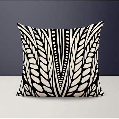 Polyester Throw Square Indoor/Outdoor Pillow Cover & Insert