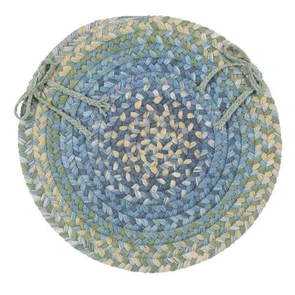 Morris Outdoor 0.5'' Chair Pad, Whipple Blue