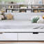 Lit de jour en bois avec tablettes de rangement, lit multifonctionnel avec deux tiroirs de rangement et bureau d'étude (lit de jour)-1281976909-1281976898