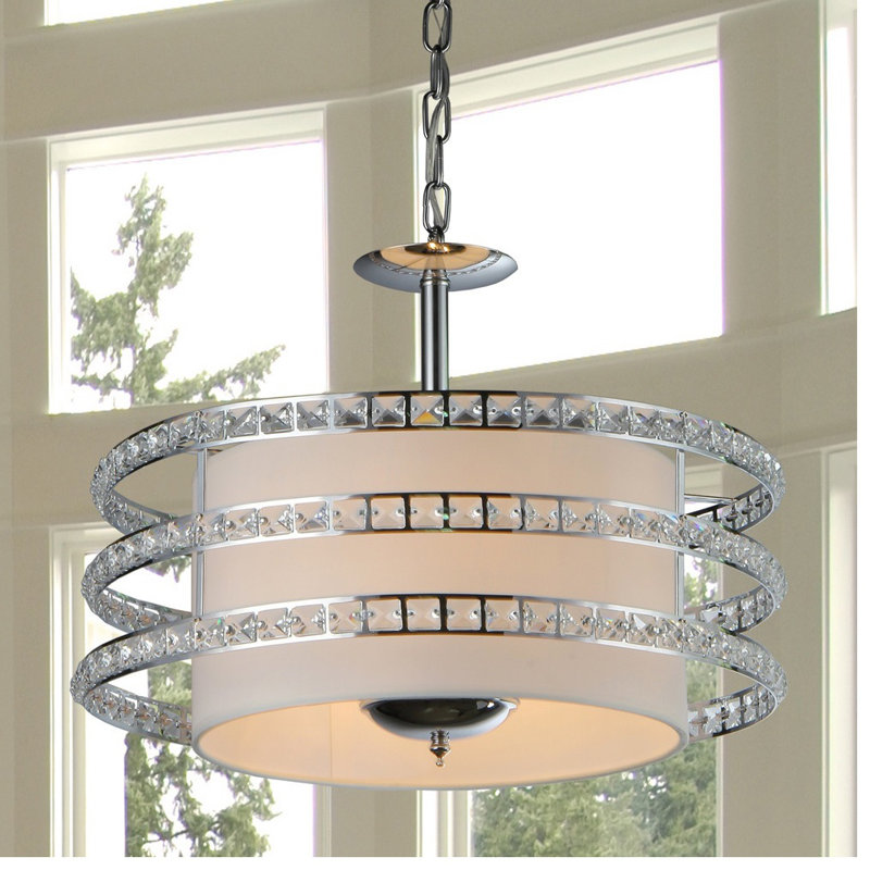 Luminaire suspendu tambour 3 lumières unique Ferdinand