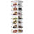 7-Tier Rotating Shoe Rack Tower - 360° Spinning Shoe Display and Vertical Carousel