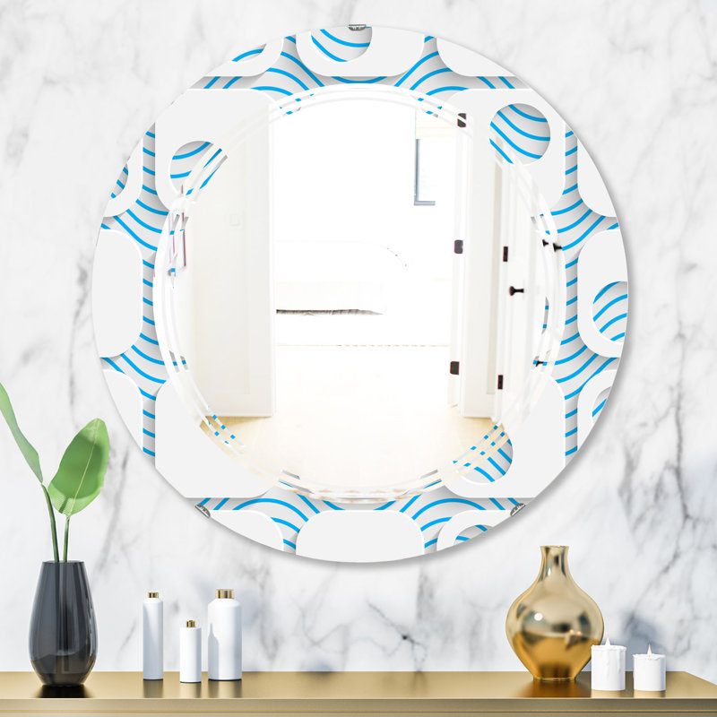 Miroir mural Triple C, H 31,5 po x l 31,5 po, Triple C, motif 3D VI