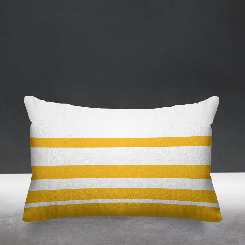 Coussin décoratif intérieur / extérieur Tanner, Jaune