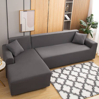 Sofa Covers for Living Room Gray Color Plush Sofa Cushion Couch Cover  Modern Girds Corner Sofa Towe spring summer Seat Pad - AliExpress