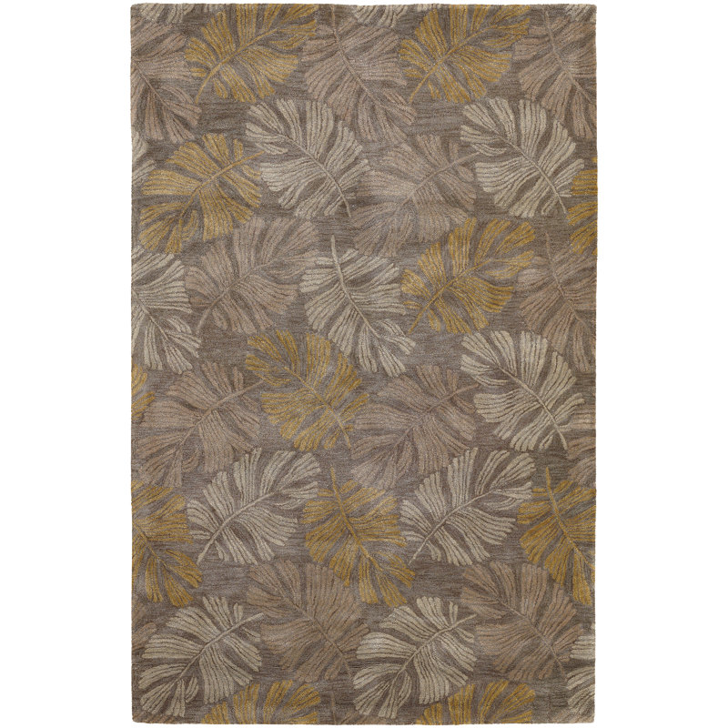 Tapis brun zone Pierview, 5 pi x 7 pi 6 po