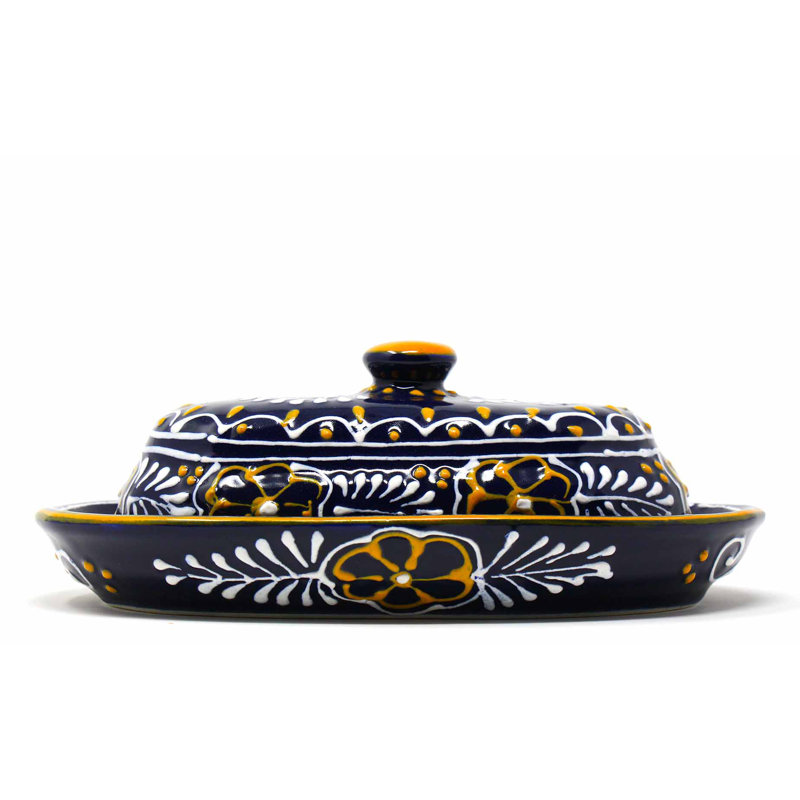 Charlton Home Camargue Ceramic Butter Dish