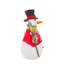 Bonhomme de neige blanc et gai