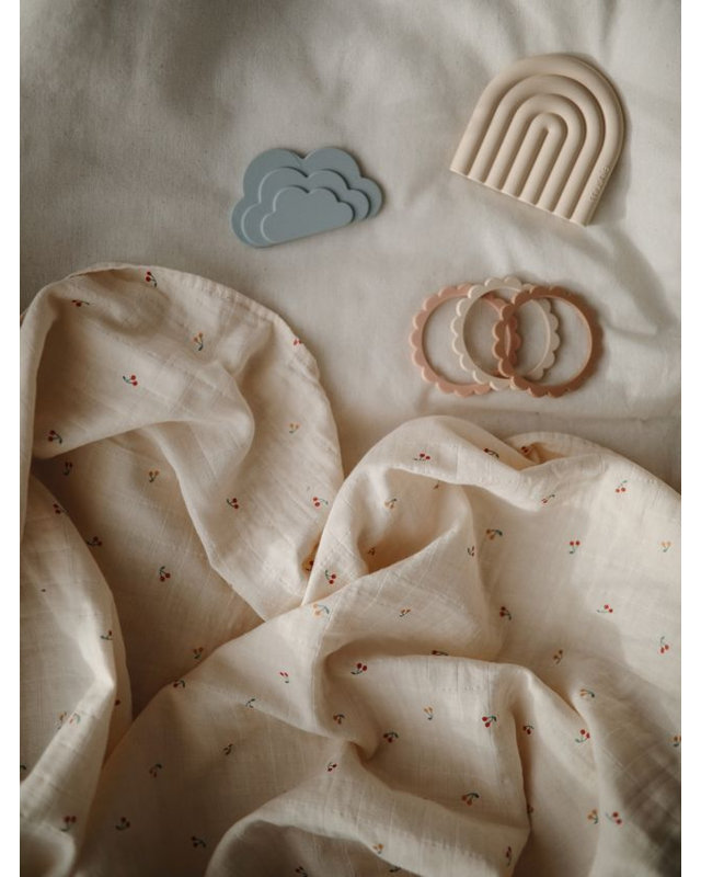 Muslin Swaddle Blanket, Cherries