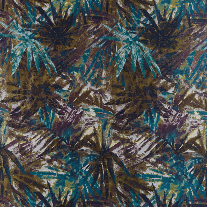 Celadon Fabric, Marine/Plum/Zest