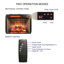 Foyer encastré à quartz 23 po - Version bûche de bois avec aspect brique. Puissance de chaleur de 1 500 W. 5000 / heure. Effet de flamme réaliste. 4 options de luminosité réglables. / Ul. Double précaution. Énergie