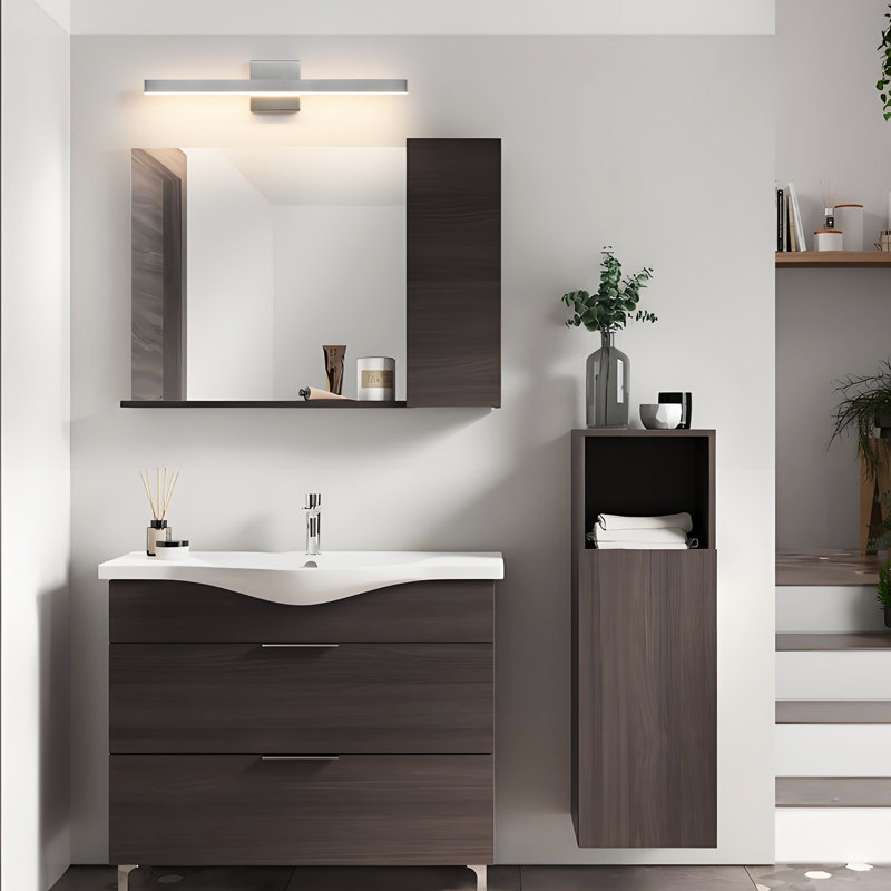 Nawatha 24" W Dimmable Integrated LED Vanity Light , Nickel