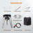 22.8'' Concave Comal Set With 80,000BTU Propane Stove