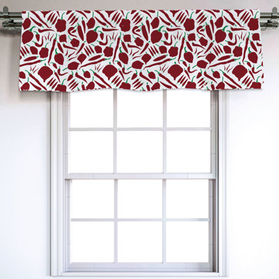 Sateen Ruffled Window Valance