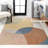 Pebble Geometric Contemporary Machine-Washable Multi Rug-767515852