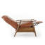 Fauteuil inclinable à accoudoirs en bois caramel-1078011982