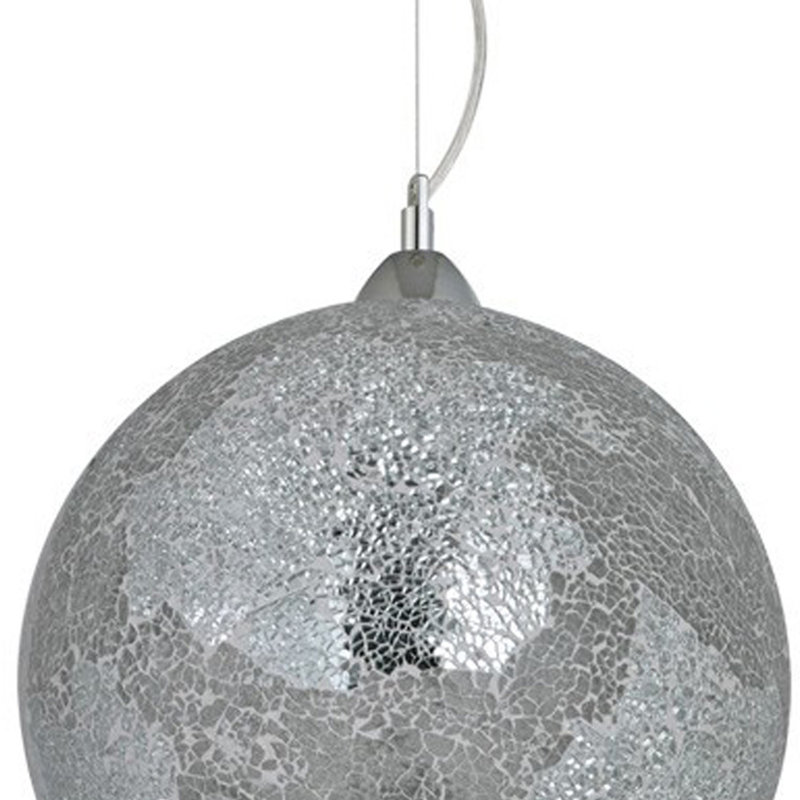 Gingrich 1 - Light Nickel Sphere Pendant