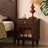 Dark-walnut Solid Wood + 1 drawers Nightstand